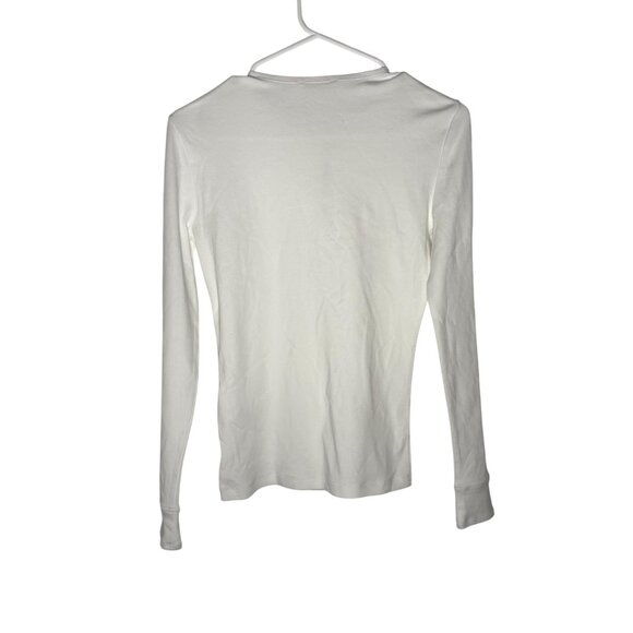 Madewell Ribbed Button-Front Cardigan Women's Size XXS Eyelet White NWT - Picture 5 of 5